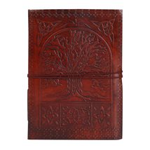 HANDTECHINDIA Leather Journal Notebook Handmade Embossed Design- Writing... - £17.38 GBP