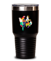 30 oz Tumbler Stainless Steel Insulated Coffee Funny Parrot Flock Bird  - £26.33 GBP
