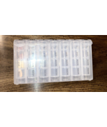 7 Day Pill Box Organizer Weekly Medicine Storage Container Vitamins Trav... - £11.61 GBP
