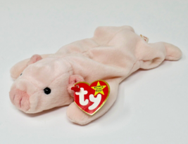 TY Beanie Baby Squealer the Pink Pig 9&quot; Stuffed Animal Plush Style #4005 - £38.91 GBP