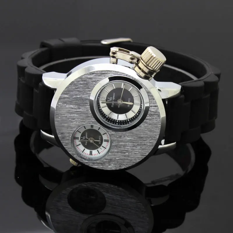 V6 Super Speed Watch Men   Dual Movement Black  Wist Male Clock s Mascul... - £92.64 GBP