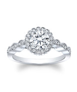 0.90 Ct Round Cut Diamond Wedding Engagement Ring 14k White Gold Finish 925 - $88.99