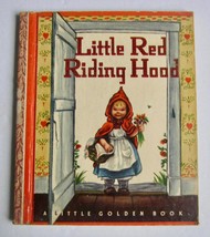 Little Red Riding Hood~ Vintage Little Golden Book Elizabeth Orton Jones Wine - £23.63 GBP