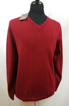 Chatham Road Mens NWT XL Cotton Long Sleeve Red Lightweight Sweater Cool... - $19.23