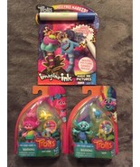 Dreamworks TROLL Mini Figs (Qty. 2 Approx. 3") and Imagine-Ink Activity Pad (NEW - $15.99
