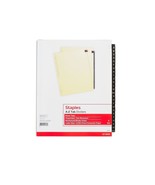 Staples Alphabetical A-Z Leather Dividers 25-Tab Black (18946/11483) 483305 - £14.93 GBP
