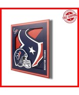 NFL Houston Texans 12x12 Wall Art - Stylish Floating Sculpture for Fans - $410.48 MXN