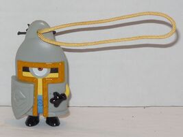2015 Knight Minion 2.5" General Mills Cereal Backpack Charm Despicable M... - $9.85