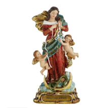 Mary Untier of Knots with Angels 5&quot; Statue Figure Catholic Home Gift - £19.92 GBP