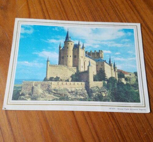 Vintage Pan American Airlines Menu Spain Alcazar Castle SEA PDX HNL GE 2/6/1963 - $9.74