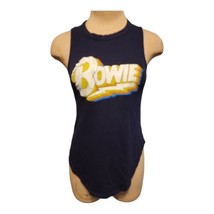 Chaser David Bowie Tank Womens Size Small Navy Blue  - £19.58 GBP