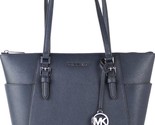 MICHAEL KORS Charlotte Handbag/Purse Shoulder Bag Tote ~ NAVY ~ Top Zip ... - $149.60