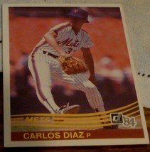 Carlos Diaz, Mets  1983  #600  Donruss  Baseball Card GD COND - $0.99