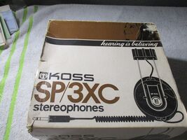 VINTAGE Koss SP-3xc Brown Stereophones Headset Headphones 1960's unused ... - $89.09