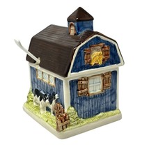 Gibson Greetings Otagiri Ceramic Barn Sugar Bowl With Spoon - $24.70