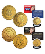 2017 and 2020 Donald Trump 45th President 24K Gold Clad Tribute Coins - ... - $14.92