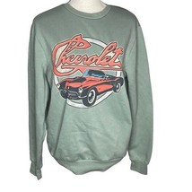 General Motors Chevrolet small Gray Graphic Print Pullover Sweatshirt - £9.31 GBP