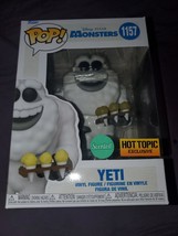 Funko Pop! Yeti #1157 Disney Pixar Monsters Inc Hot Topic Exclusive Viny... - £15.72 GBP