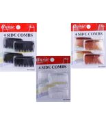 4 PIECES 4 SIDE COMBS HAIR ACCESSORIES CLEAR/BLACK/BROWN - €2,99 EUR