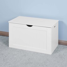 White Lift-Top Entryway Storage Cabinet &amp; Toy Box with Safety Hinges - $2,041.29 MXN