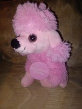 Dan Dee Marshmallow Scented Poodle Pink Dog Plush 11&quot; Stuffed Animal Toy Ages 3+ - £15.53 GBP