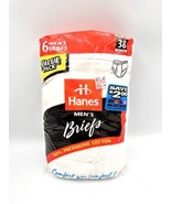 Vintage 1997 Hanes Mens Size 38 Briefs White 6 Pack 100% Cotton “USA Com... - $32.92 CAD