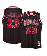 Micheal Jordan #23 Bulls Men's Home Pinstripe Replica Jersey - $49.99