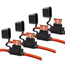 10 Gauge Fuse Holder - 10 AWG Inline Fuse Holder with 40 AMP ATC Blade F... - $14.15