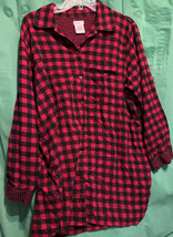 Secret Treasures shirt Red Flannel - $7.61