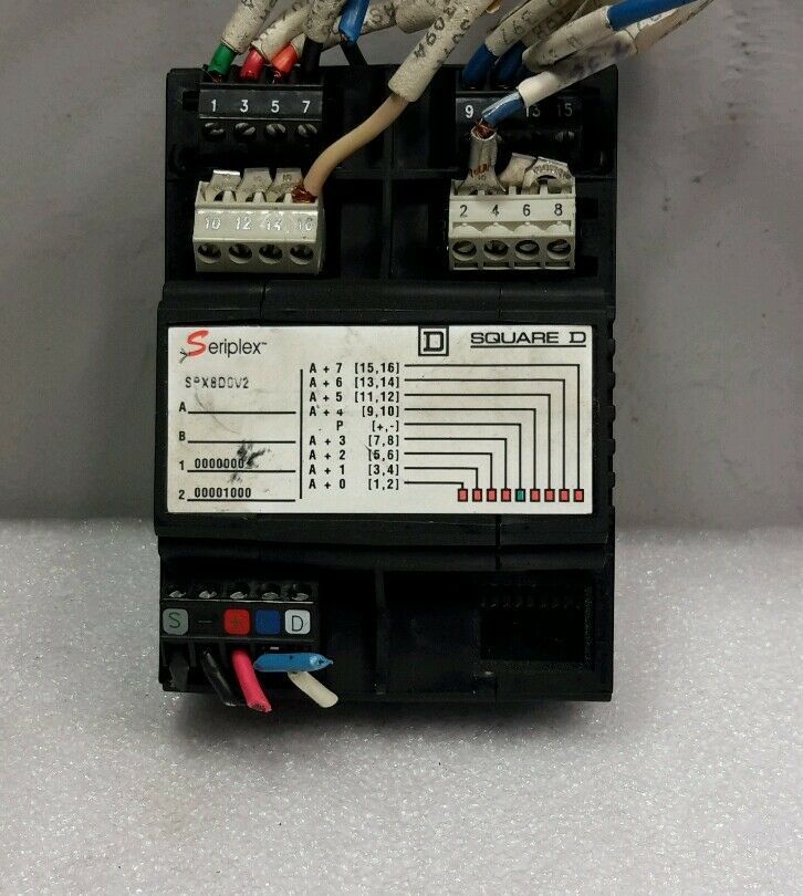 SQUARE D SPX8D0V2 SERIPLEX INPUT MODULE $99 - $28.35