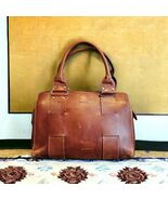 Josef Seibel Large Distressed  Leather Bag Purse Computer Weekender - $1,925.76 MXN