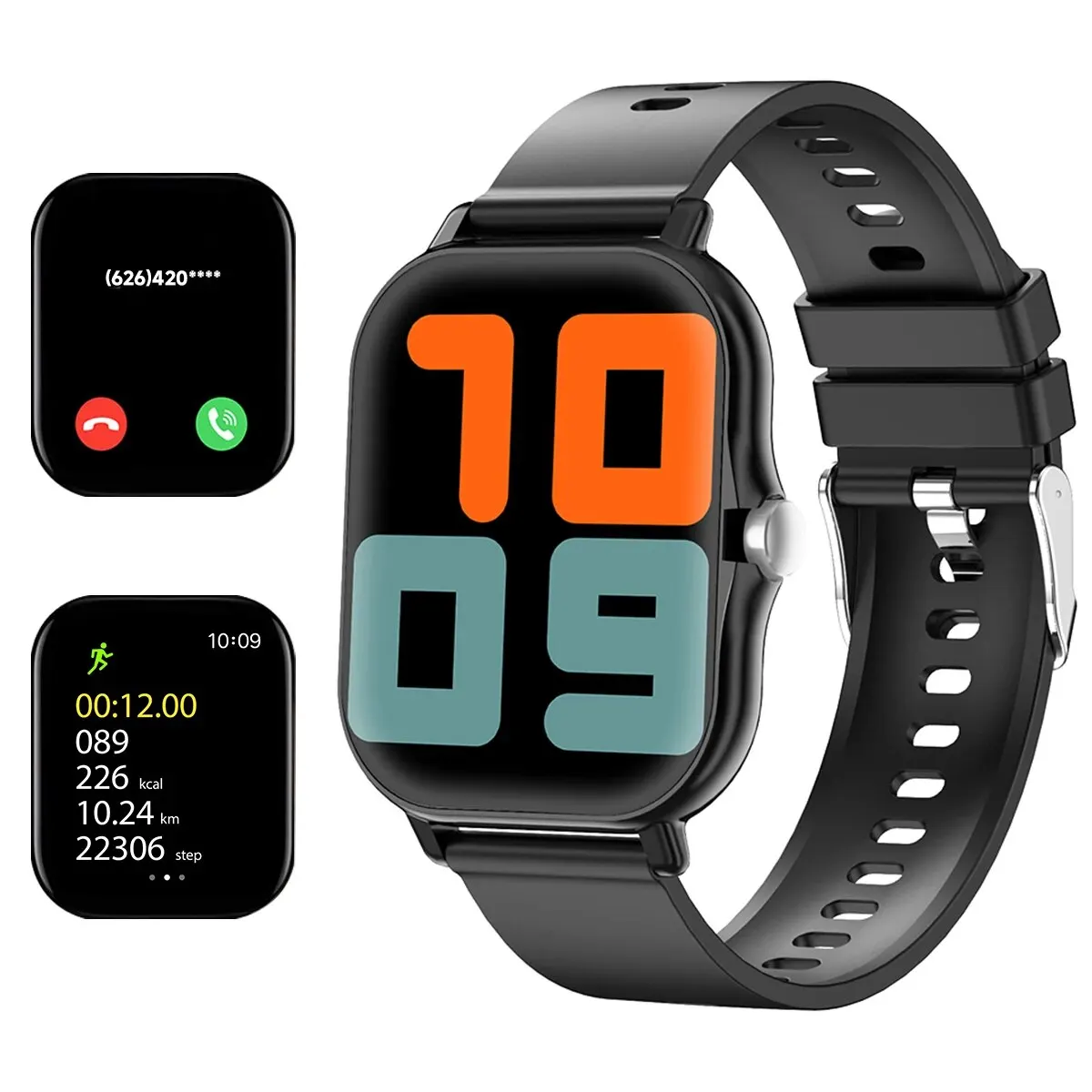 2.01 Inch Bluetooth Call Smartwatch IPhone for Men and Women Health Moni... - $29.91