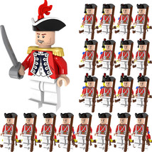 American Revolutionary War UK Redcoats Soldiers Army Set 21 Minifigure Toys Gift - £20.98 GBP