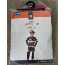 Size 18 - 24 Months Firefighter Halloween Costume Jumpsuit and Hat - £15.72 GBP