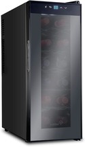 Ivation 12 Bottle Red And White Wine Thermoelectric Wine Cooler/Chiller ... - $315.99