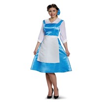 Disguise Official Womens Disney Belle Blue Dress Costume Medium (Size 8-10) New - £25.56 GBP