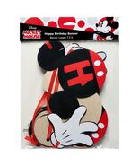 Mickey Mouse Classic Happy Birthday Jointed Banner Birthday Party Suppli... - $8.72 CAD