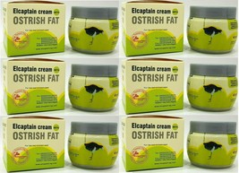 6 X Natural Ostrich Fat Ointment Rheumatoid Knee Roughness Herbal Muscle... - £32.85 GBP