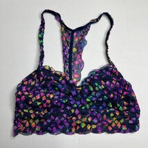 Victoria&#39;s Secret Pink Women&#39;s S Multicolor Lace Racerback Bralette Smal... - $20.00