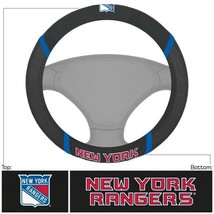 NHL New York Rangers Embroidered Mesh Steering Wheel Cover by FanMats - £17.54 GBP