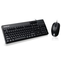 IOGEAR 104-Key Keyboard with Built-in Common Access Card Reader &amp; 3-Butt... - $78.54
