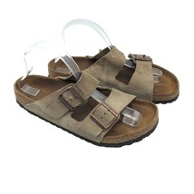 Birkenstock Arizona Sandals Suede Brown Size 40 Womens 9 Mens 7 - £23.04 GBP