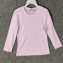 Weavers T-Shirt Girls Small Long Sleeve Purple Cotton Blend Made In USA S - €3,25 EUR