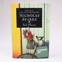 Signed Safe Haven By Nicholas Sparks Hardcover Book With DJ 2010 Fist Edition - $39.50