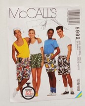 Unisex Adult Teens Shorts Boxers Size 32 1/2 - 33 1/2 EX-Small  McCall's 5982 - $14.84