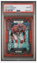 Authenticity Guarantee 
2023 Panini Prizm Deion Sanders Red Shimmer Prizm /35... - £363.82 GBP