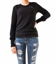 FOR LOVE &amp; LEMONS Womens Sweater Basic Fine Knitting Black S - £58.26 GBP