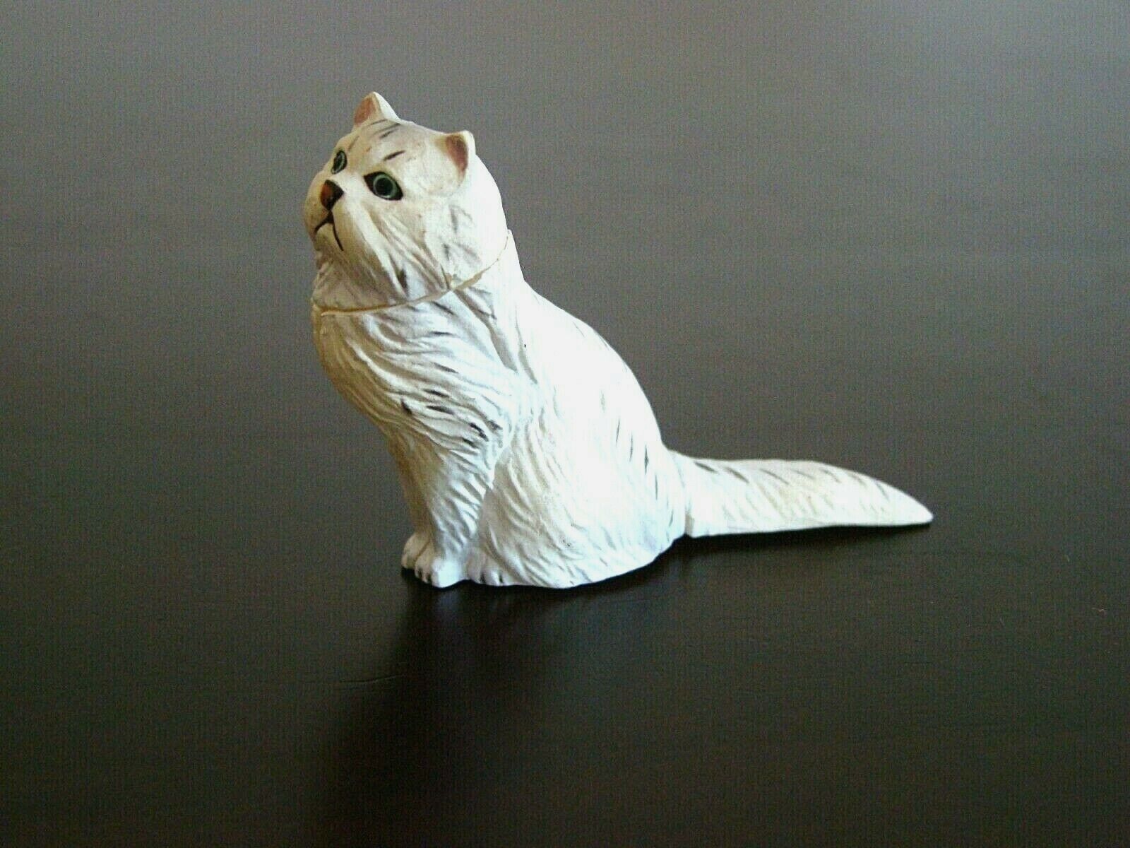 New Japan Kaiyodo Furuta Choco Egg Animal Pet Miniature White Persian Ca... - $3.84