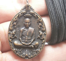 Lp Koon As You Wish Coin Multiply Money Rich Thai Amulet Buddha Pendant Necklace - £31.23 GBP