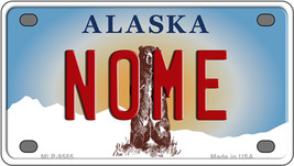 Nome Alaska State Novelty Mini Metal License Plate Tag - $284.59 MXN